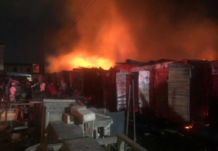 Ajah Market Fire Lagos