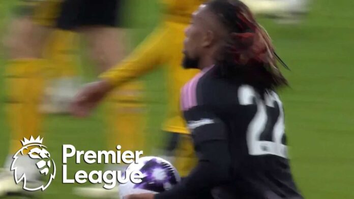 Alex Iwobi Scoring For Fulham Against Wolves