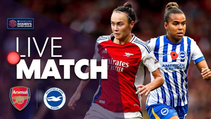 Arsenal Women Vs Brighton & Hove Albion Women Barclays Wsl