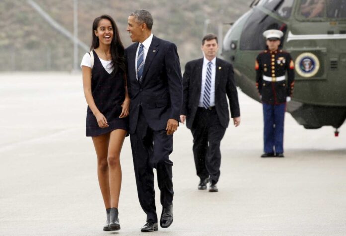 Barack Obama And Malia Obama