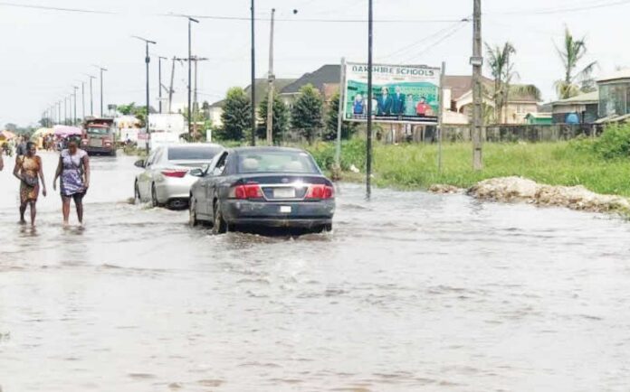 Bayelsa Flood Refugees On Bridge