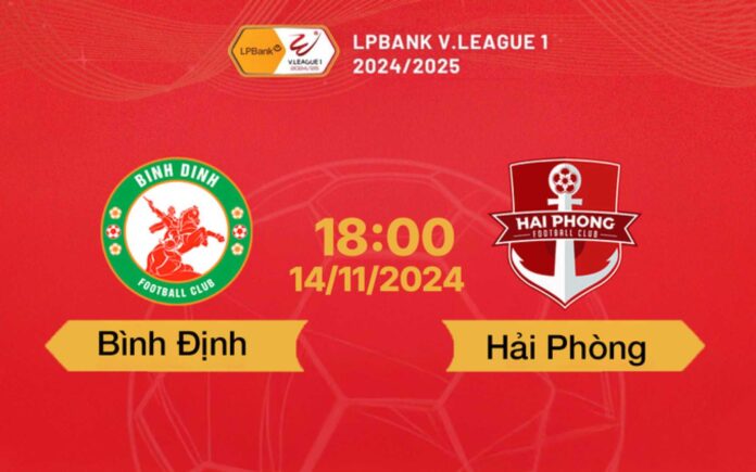 Bình Định Fc Vs Hải Phòng Fc V.league 2024