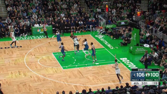 Boston Celtics Vs Minnesota Timberwolves Nba Game Td Garden