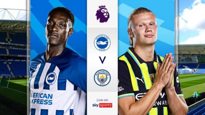 Brighton Vs Manchester City Premier League Match