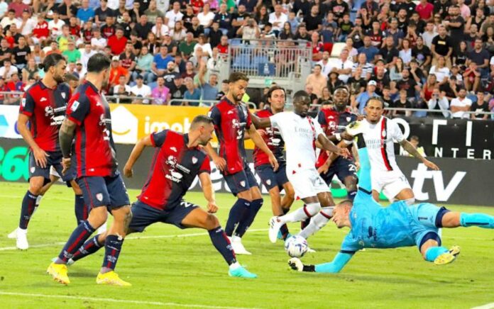 Cagliari Vs Ac Milan Serie A Match