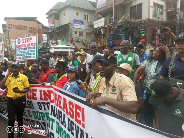 Chemical And Non Metallic Products Senior Staff Association Of Nigeria Protest