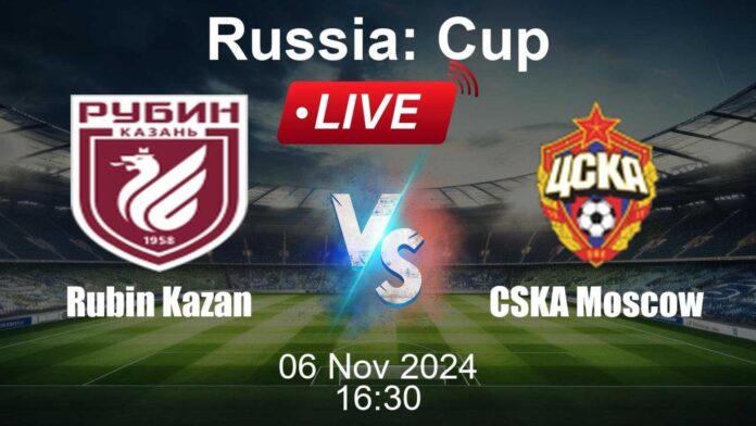 Cska Moscow Vs Rubin Kazan Russian Cup Match