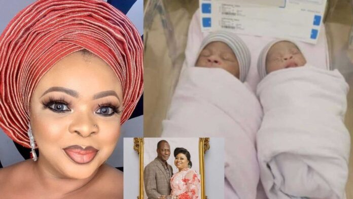 Dayo Amusa With Her Newborn Baby