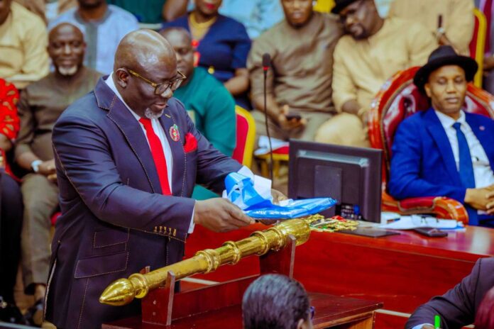 Delta State Governor Sheriff Oborevwori Presenting 2025 Budget To State Assembly