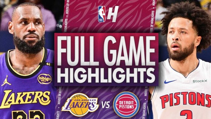 Detroit Pistons Vs Los Angeles Lakers Game Highlights November 4 2024