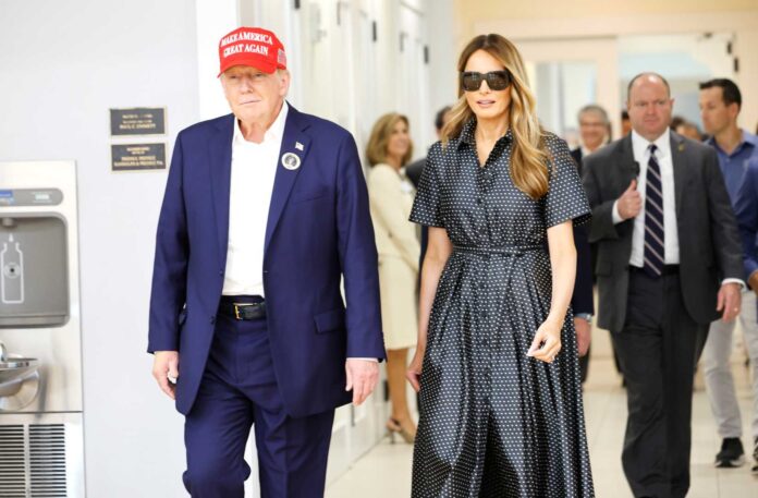 Donald Trump And Melania Trump During 2024 Presidential Campaign