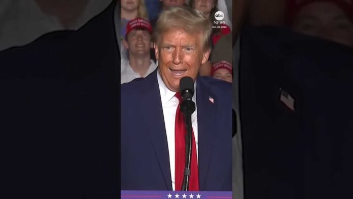 Donald Trump And Michelle Obama At A Campaign Event