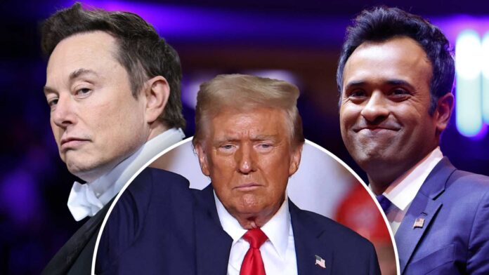 Donald Trump Elon Musk Vivek Ramaswamy Department Of Government Efficiency