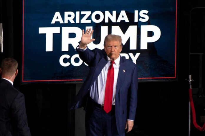 Donald Trump Winning Arizona In 2024 Us Presidential Election