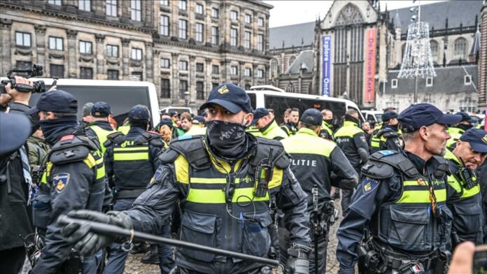 Dutch Police Detaining Pro Palestinian Protesters In Amsterdam