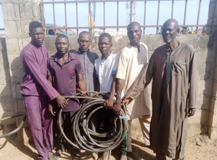 Edo Ogun Police Arrest Electricity Cable Vandals