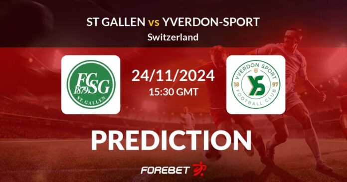 Fc St. Gallen Vs Yverdon Sport Match At Kybunpark