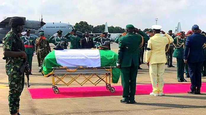 Funeral Of Lt Gen Taoreed Lagbaja At National Military Cemetery Abuja