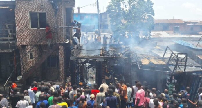 Gas Explosion Ajegunle Market Lagos