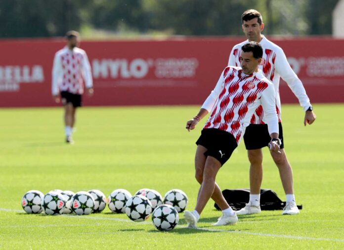 Girona Fc Players Training For Champions League