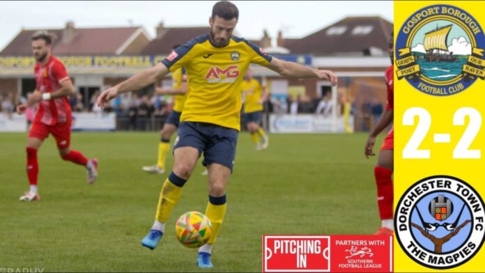 Gosport Borough Vs Dorchester Town Football Match