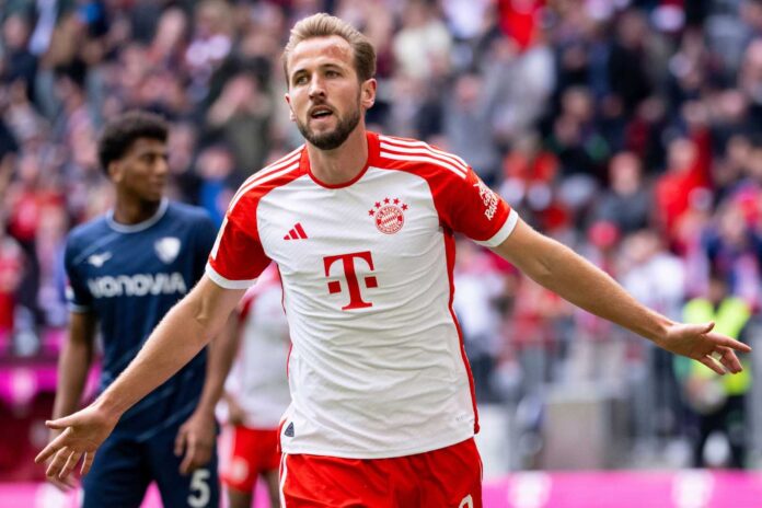 Harry Kane Scoring For Bayern Munich