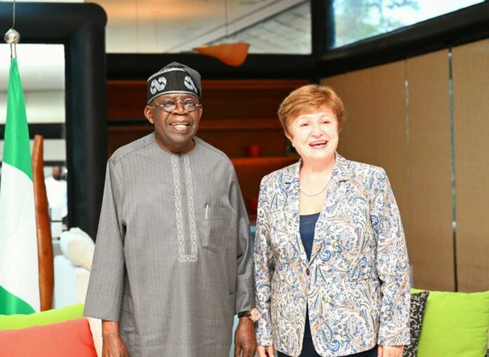 Imf Managing Director Kristalina Georgieva Meeting President Bola Tinubu