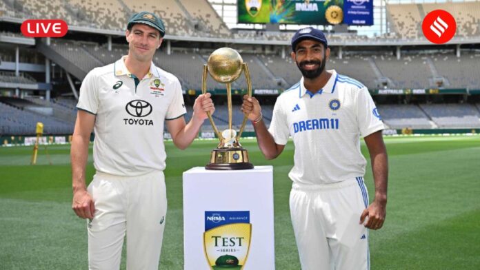 India Vs Australia 1st Test Day 1 Optus Stadium Perth