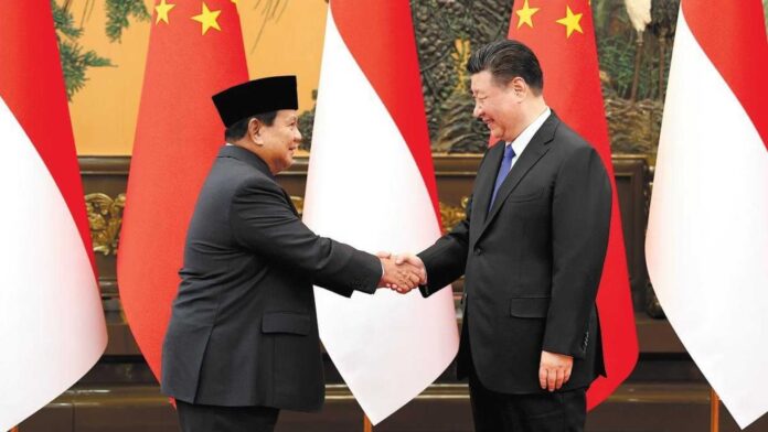 Indonesian President Prabowo Subianto And Chinese President Xi Jinping Meeting