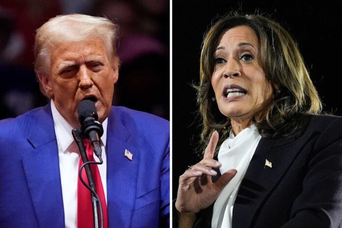 Kamala Harris And Donald Trump Campaigning In Swing States