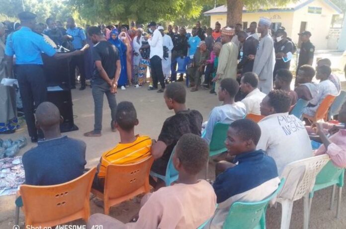 Kano Police Parading Suspects With Recovered Arms And Drugs