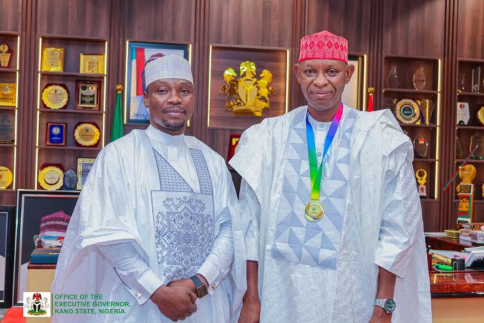 Kano State Governor Abba Yusuf And Nlc Officials