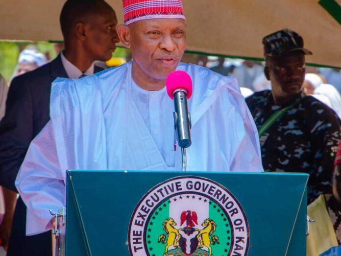 Kano State Governor Abba Yusuf Presenting Admission Letters To Students At Horticulture And Livestock Institutes