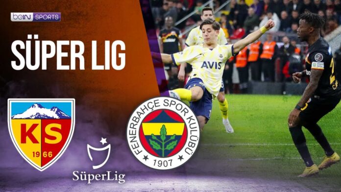 Kayserispor Vs Fenerbahçe Turkish Super Lig Match