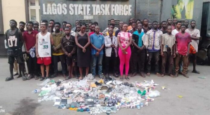 Lagos State Environmental Taskforce Drug Raid