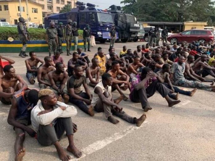 Lagos Taskforce Arrest Traffic Robbers