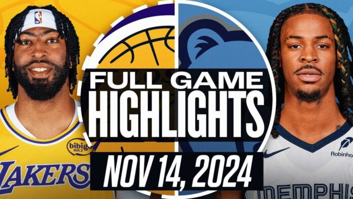 Lakers Vs Grizzlies Nba Game Highlights