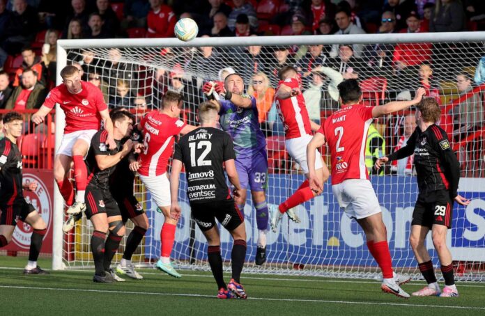 Larne Fc Vs Crusaders Football Match