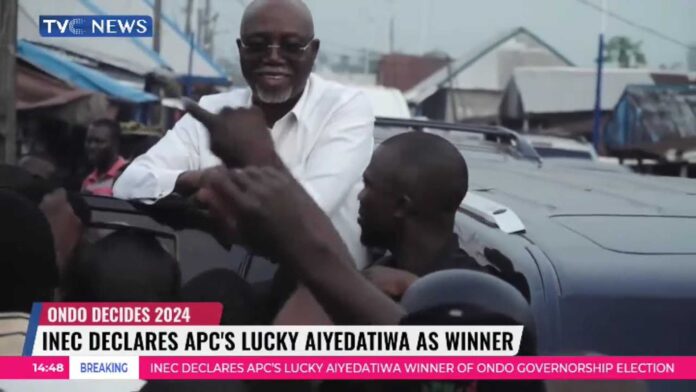 Lucky Aiyedatiwa Ondo State Governorship Election 2024