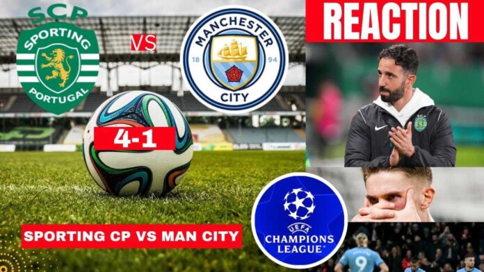 Manchester City Vs Sporting Cp Uefa Champions League Match