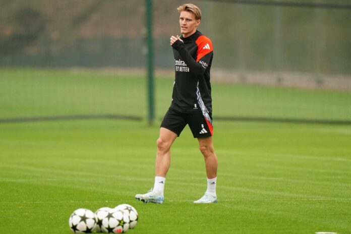 Martin Odegaard Arsenal Training After Injury