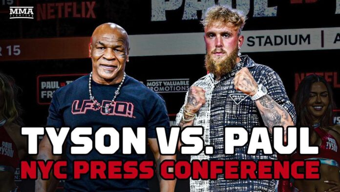 Mike Tyson And Jake Paul Press Conference