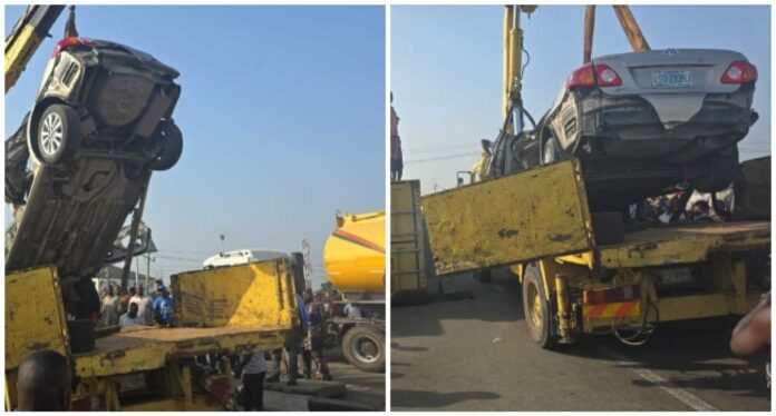 Mile 2 Container Accident Lagos