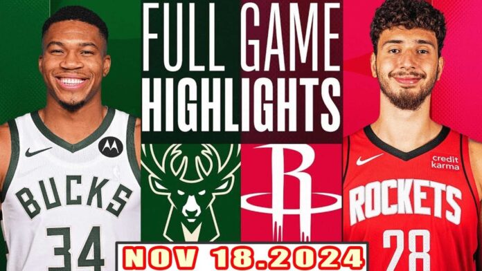 Milwaukee Bucks Vs Houston Rockets Game Highlights