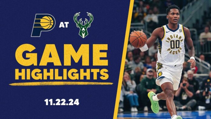 Milwaukee Bucks Vs Indiana Pacers Game Highlights November 22 2024