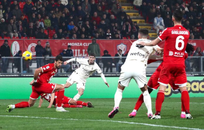 Monza Vs Ac Milan Serie A Match