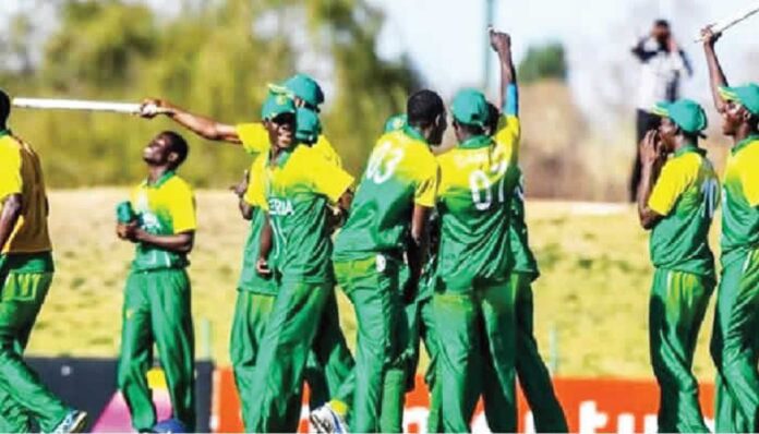 Nigeria Cricket Team Playing Against St Helena