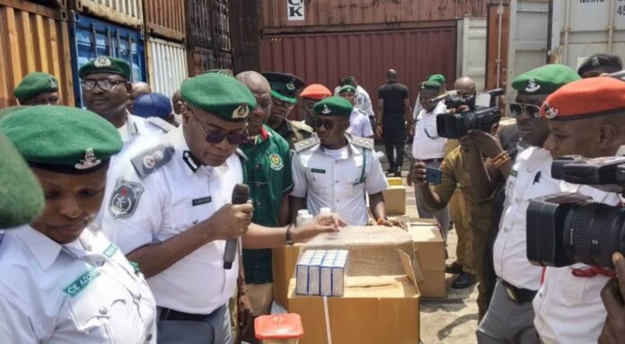 Nigeria Customs Service Seizing Illicit Drugs At Onne Port