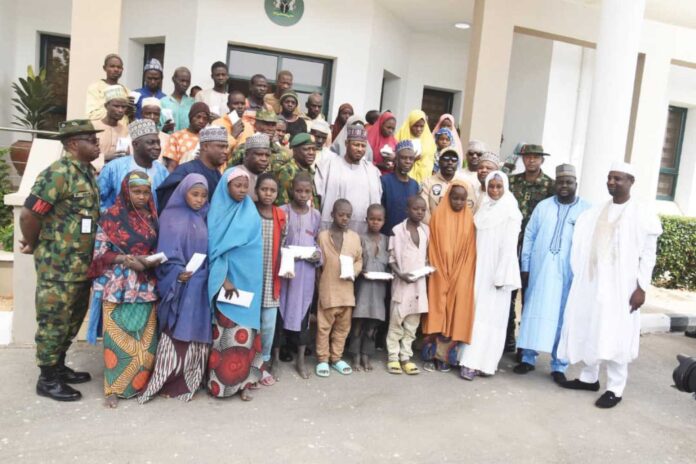 Nigerian Army Hands Over Rescued Kidnap Victims To Katsina Government