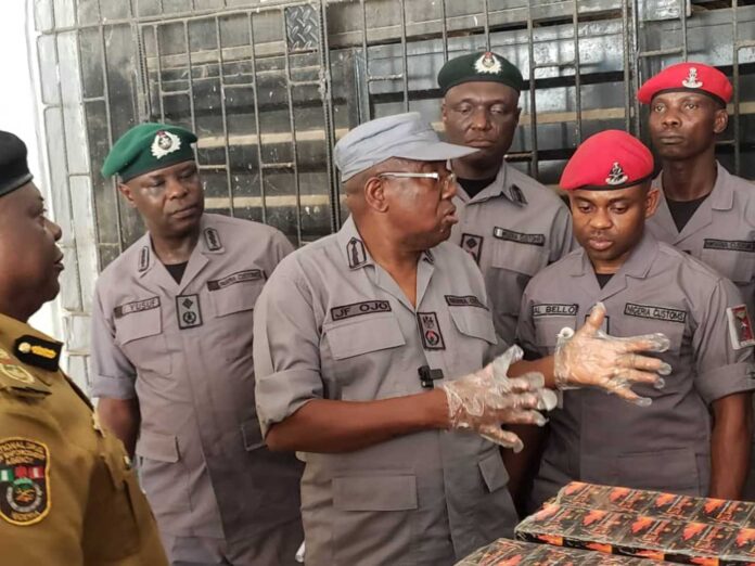 Nigerian Customs Seizure Of Contraband In Ogun